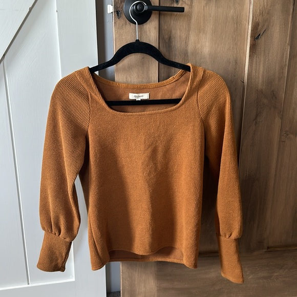 Madewell ottoman sqaure neck in autumn - Picture 11 of 16